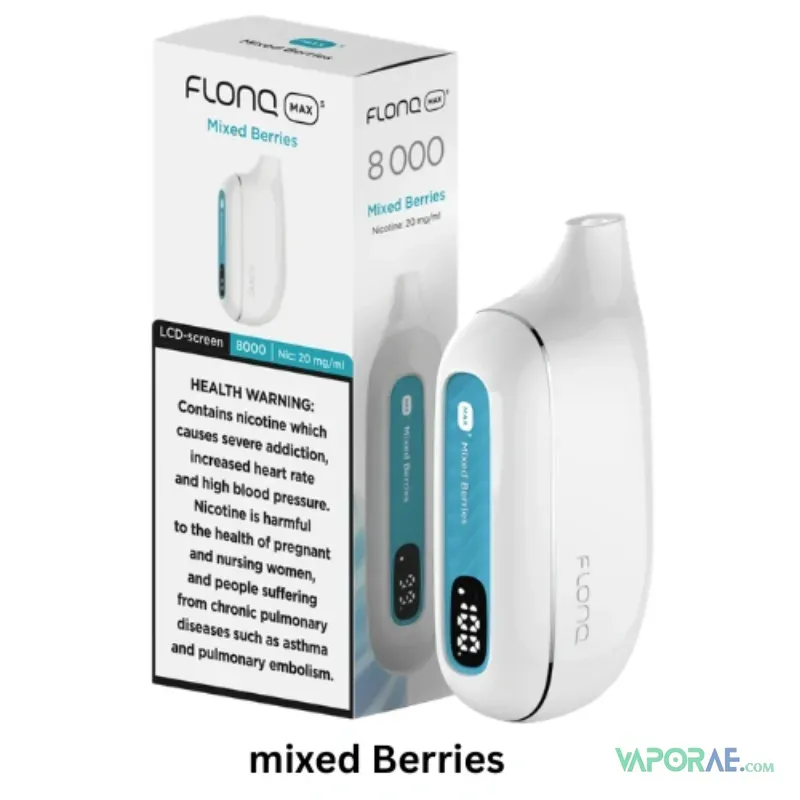 malaki flonq max s8000 puffs 20mg nicotine vape mixed berries