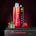 solo bar flex 20mg nicotine 55000 puffs disposable vape cheesecake