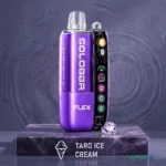 solo bar flex 20mg nicotine 55000 puffs disposable vape taro ice cream